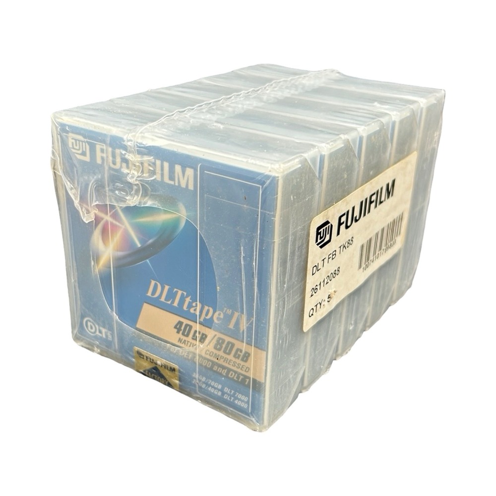 Fujifilm DLTtape IV 40GB 80GB Data Cartridge‎ 5 Pack Sealed 26112088 DLT IV Tape